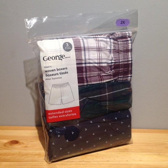 Woven Boxer Briefs Assorted Colours (3 pack) - Picture 2 of 2